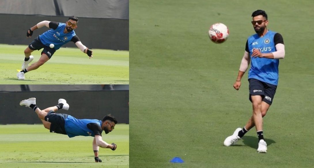 Virat Kohli training ahead of the first ODI against West Indies. Pic: Virat Kohli/ Instagram