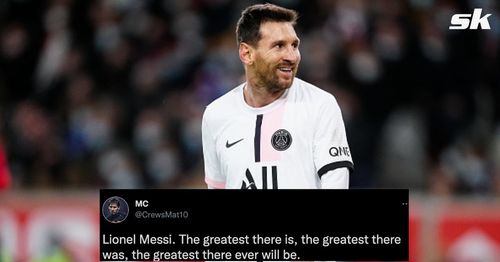 Twitter reacts to Lionel Messi's incredible performance against Lille in Ligue 1.