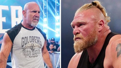 Goldberg and 'The Beast Incarnate' Brock Lesnar