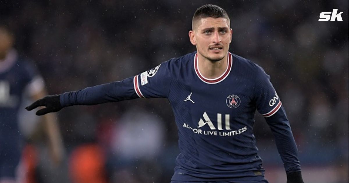 Marco Verratti was not happy with the referee on Saturday