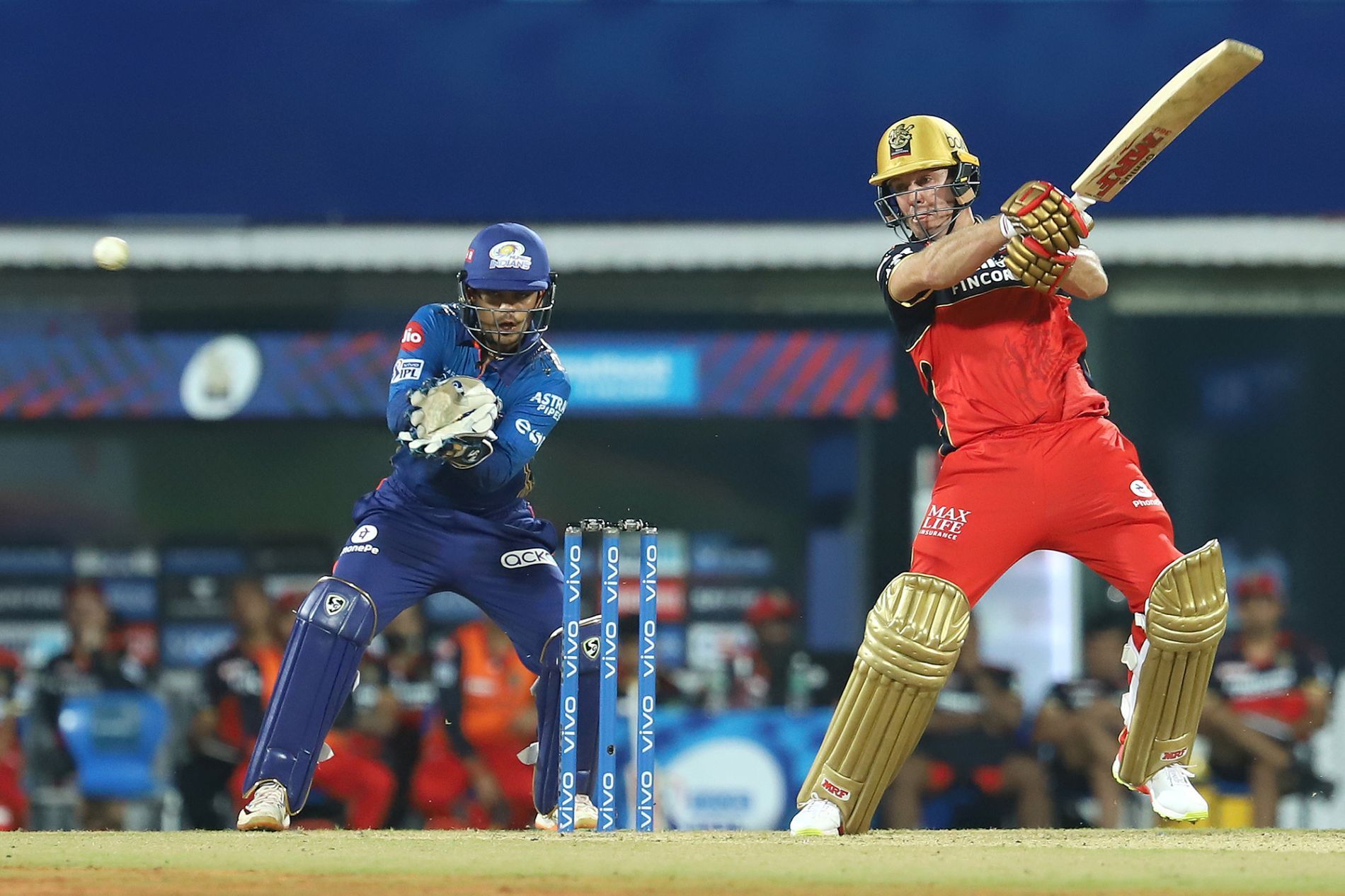 AB de Villiers batting during IPL 2021. Pic: IPLT20.COM