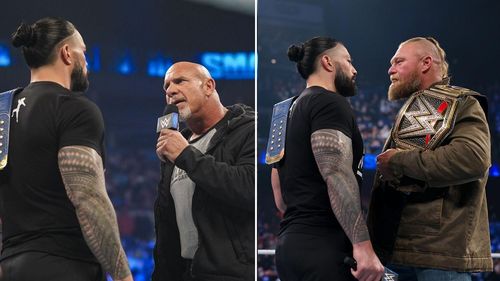 Roman Reigns' face-offs with Goldberg and Brock Lesnar