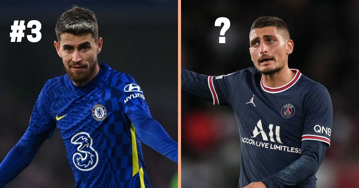 Chelsea&#039;s Jorginho and Paris Saint-Germain&#039;s Marco Verratti