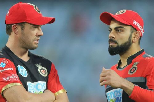 AB de Villiers and Virat Kohli. Pic: BCCI