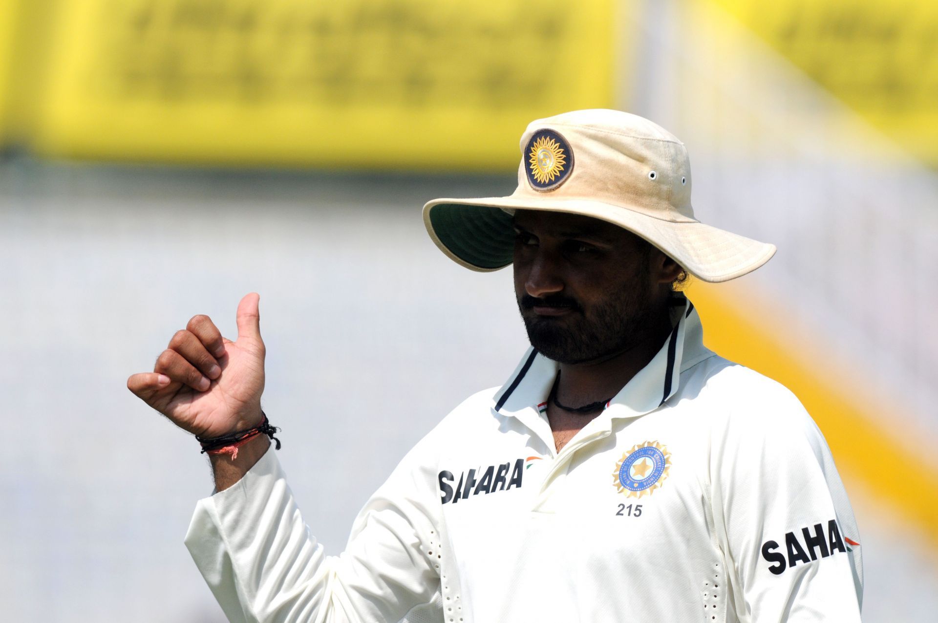 Harbhajan Singh picked up seven wickets in the second innings of the Test.