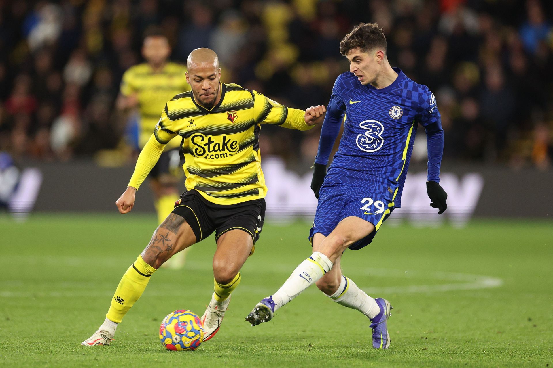 Bayern Munich and Borussia Dortmund are interested in Kai Havertz (right)