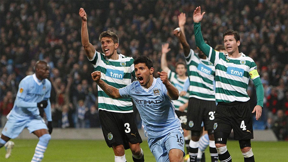 Manchester City face Sporting in the Champions League.