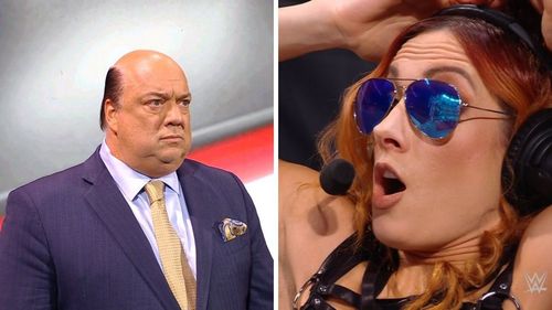 Paul Heyman (left); Becky Lynch (right)