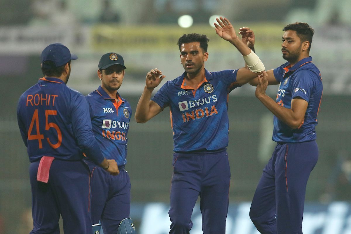 After taking two wickets, Deepak Chahar limped off with an injury in his third over