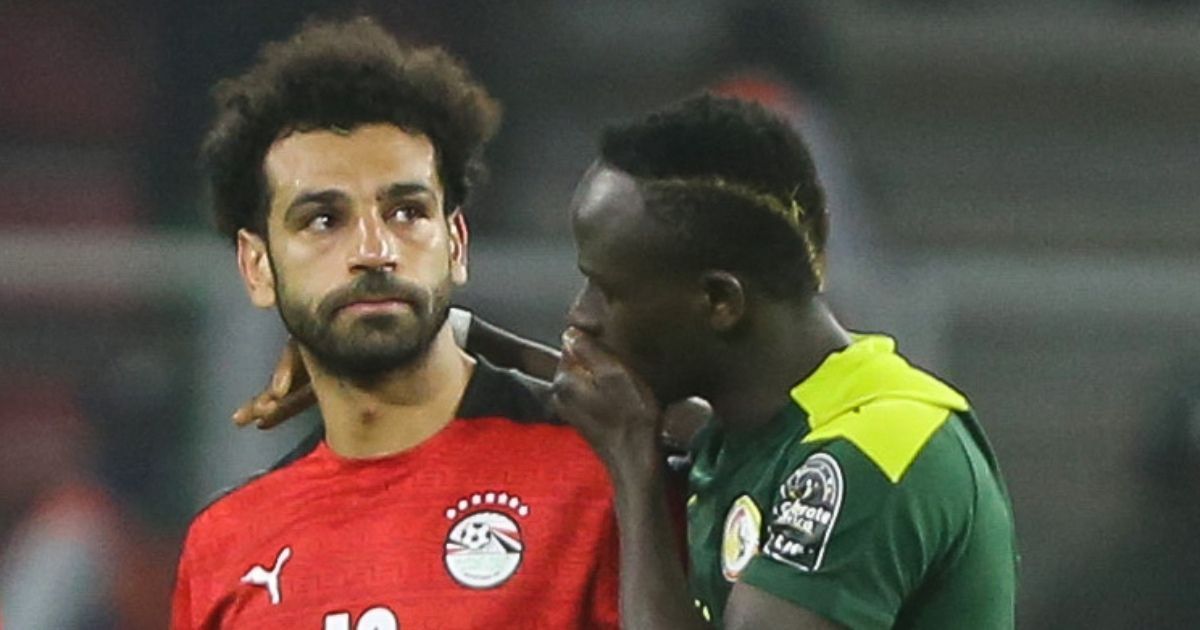 Mane was seen consoling Salah following their AFCON final