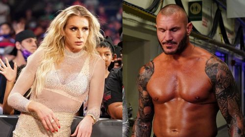 SmackDown Women's Champion Charlotte Flair (left) and Randy Orton (right)