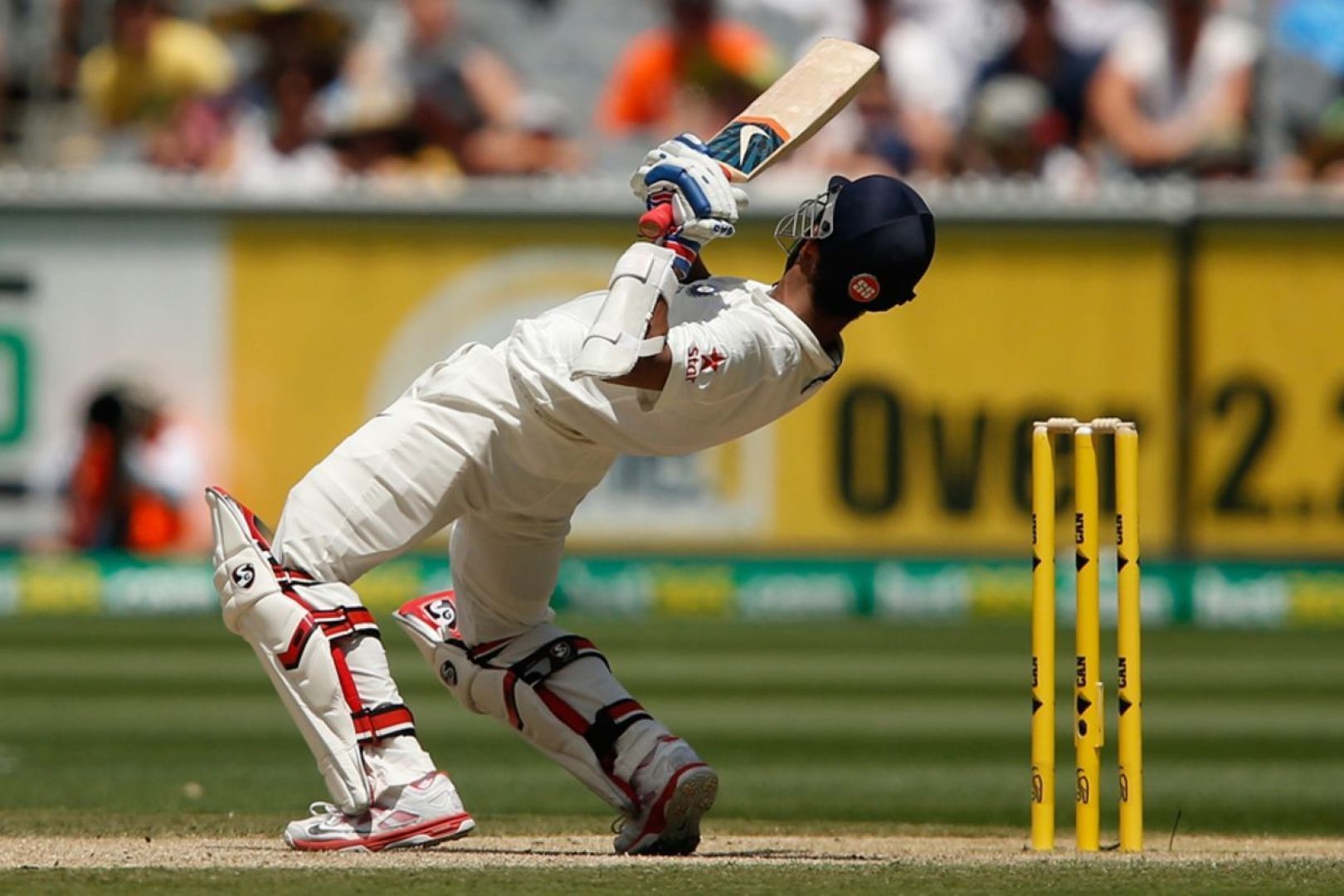 Ajinkya Rahane with an aggressive intent to score &bull; Dec 28, 2014 &copy; Getty Images - ESPN cricinfo