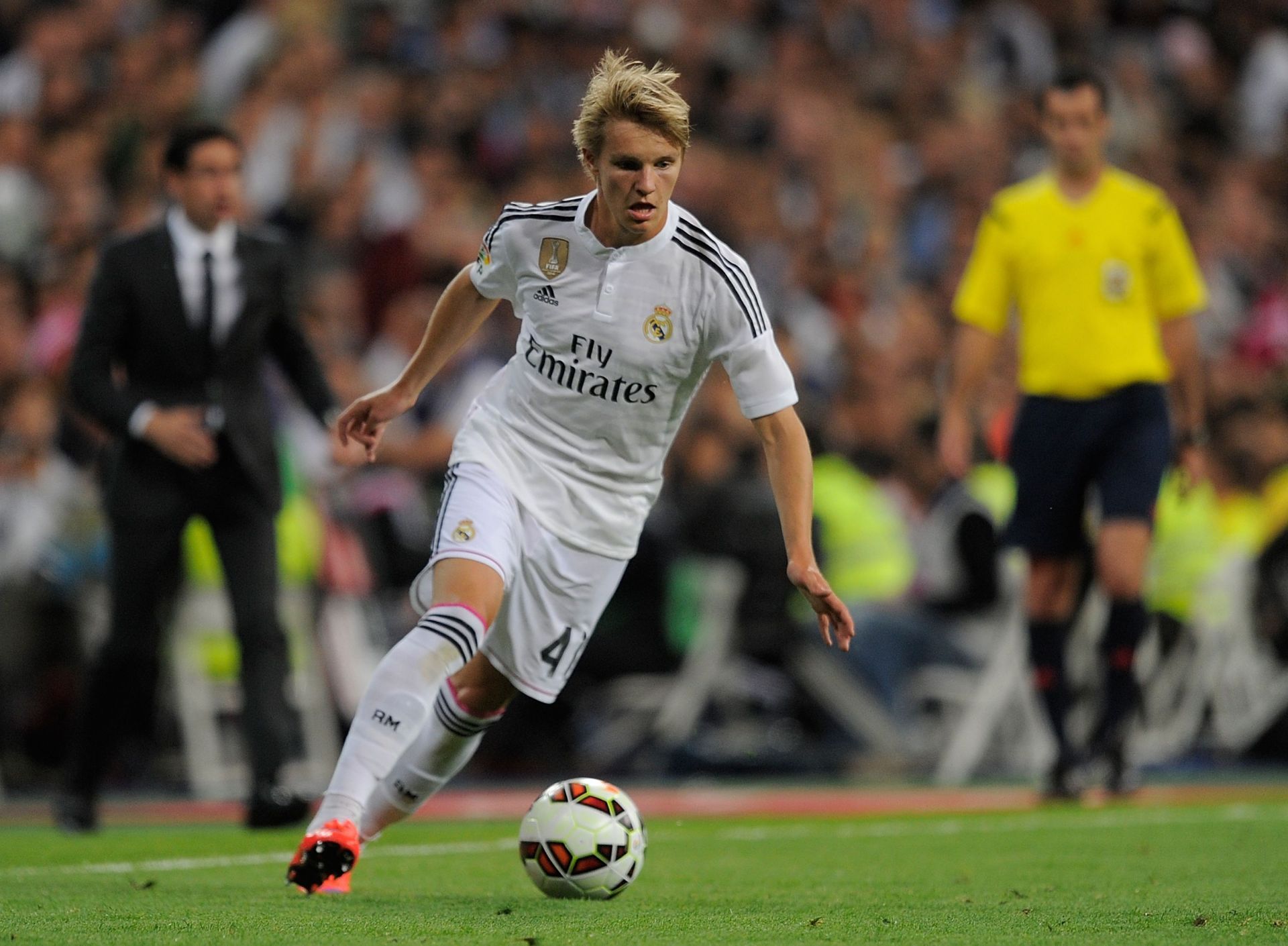 Odegaard came off the bench after the hour mark to replace the great Cristiano Ronaldo