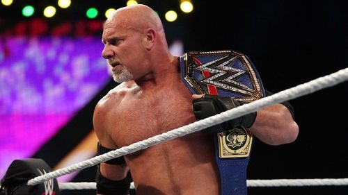 Bill Goldberg as the WWE Universal Champion.