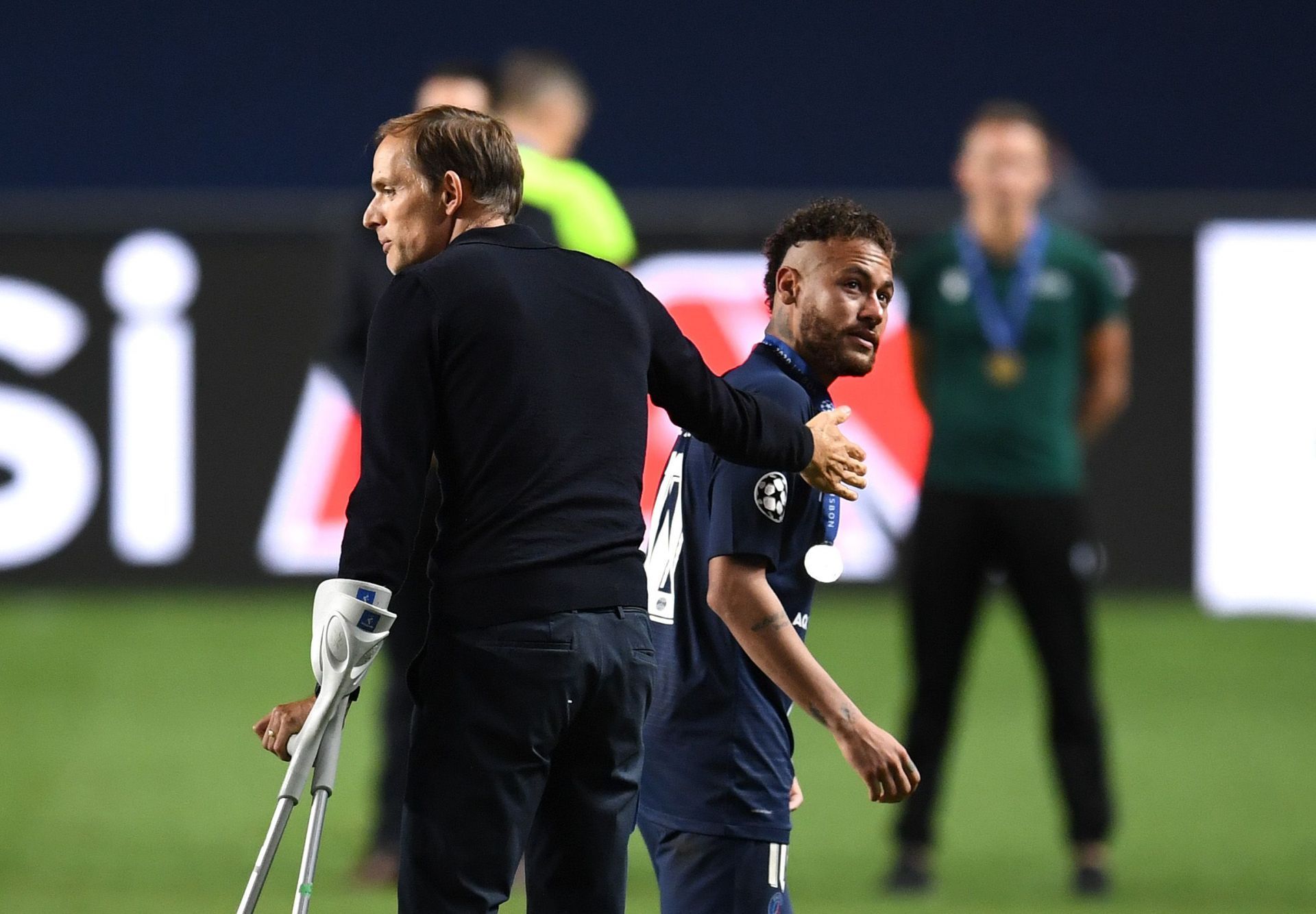 Neymar (right) enjoyed a successful stint under Thomas Tuchel (left).