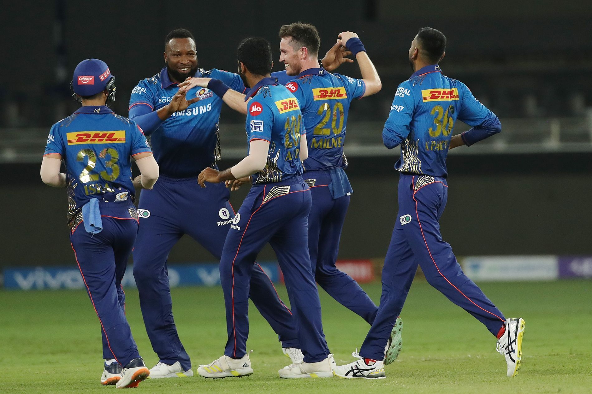 Mumbai Indians during IPL 2021. Pic: IPLT20.COM