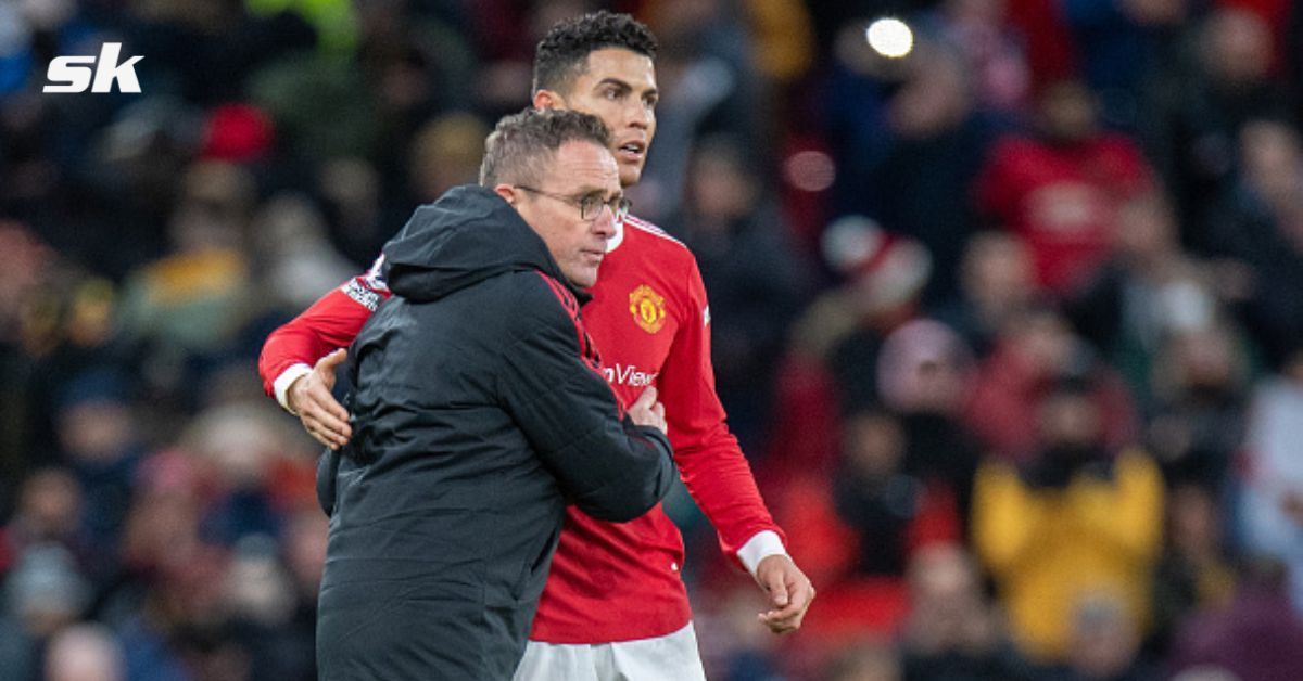 Ronaldo (right) and Rangnick have reportedly discussed a new formation.