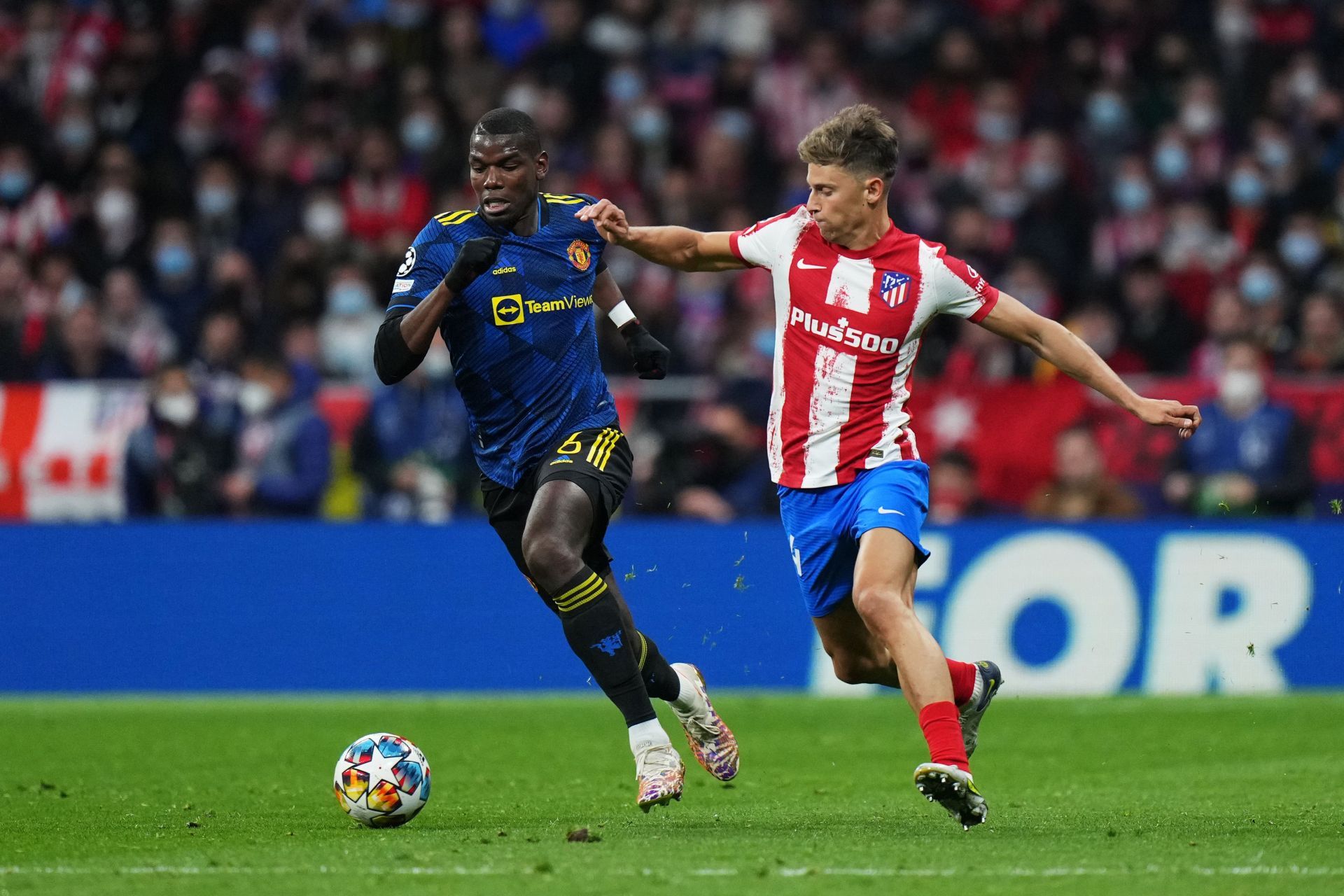 Paul Pogba (left) could play in Ligue 1 next season.