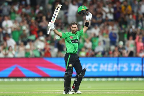 Glenn Maxwell in action during the BBL - Stars v Hurricanes