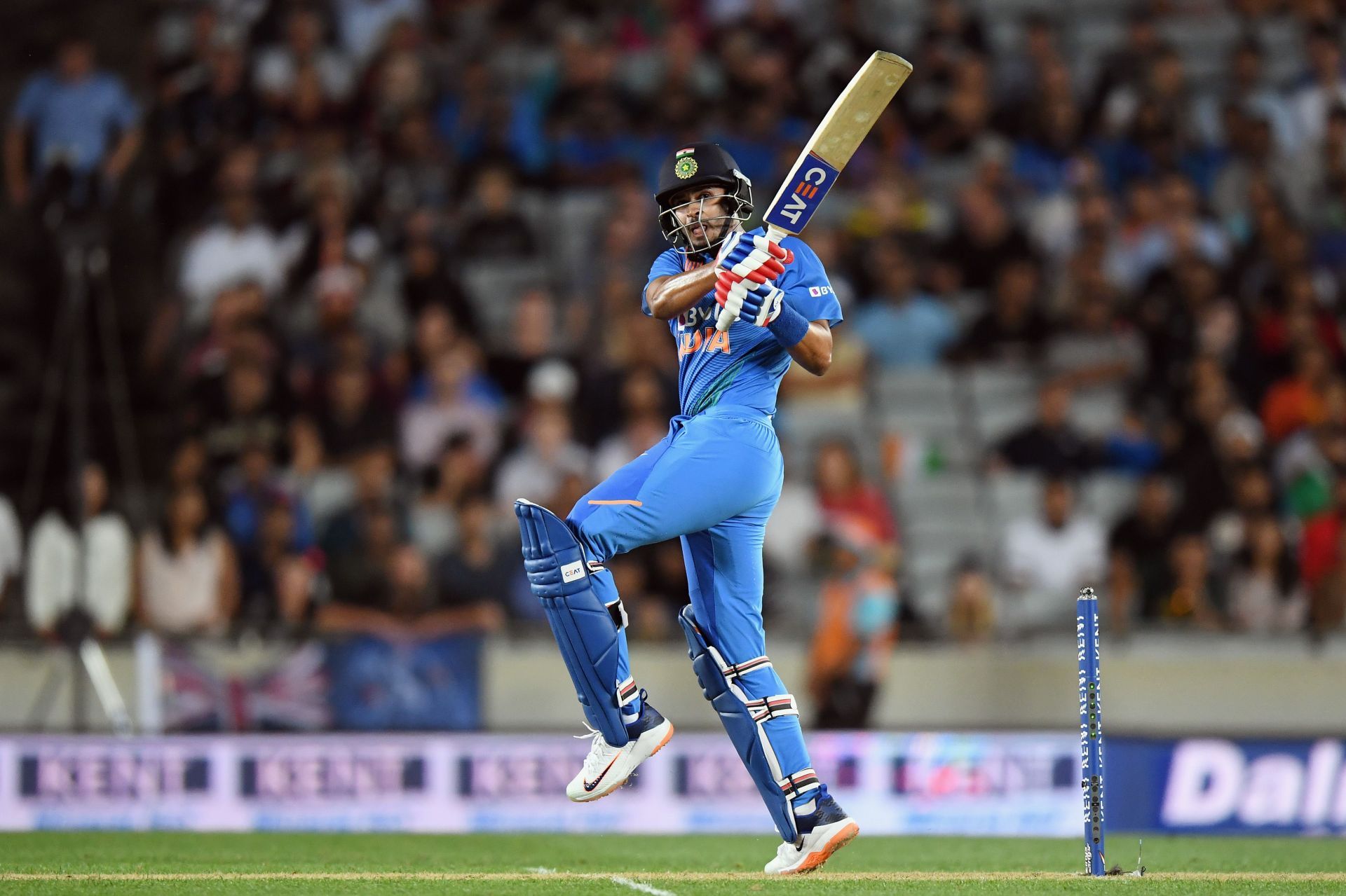 Shreyas Iyer played a key role in India's victory over New Zealand in a T20I game in Auckland in 2020 (Getty Images)