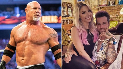 Former WCW World Champion Goldberg (left) Alexa Bliss (right)