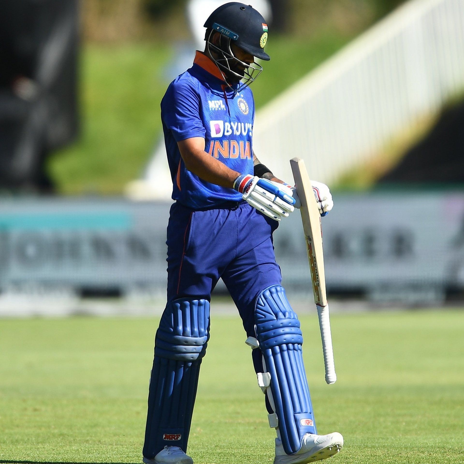 Virat Kohli after his dismissal in the second ODI vs South Africa.