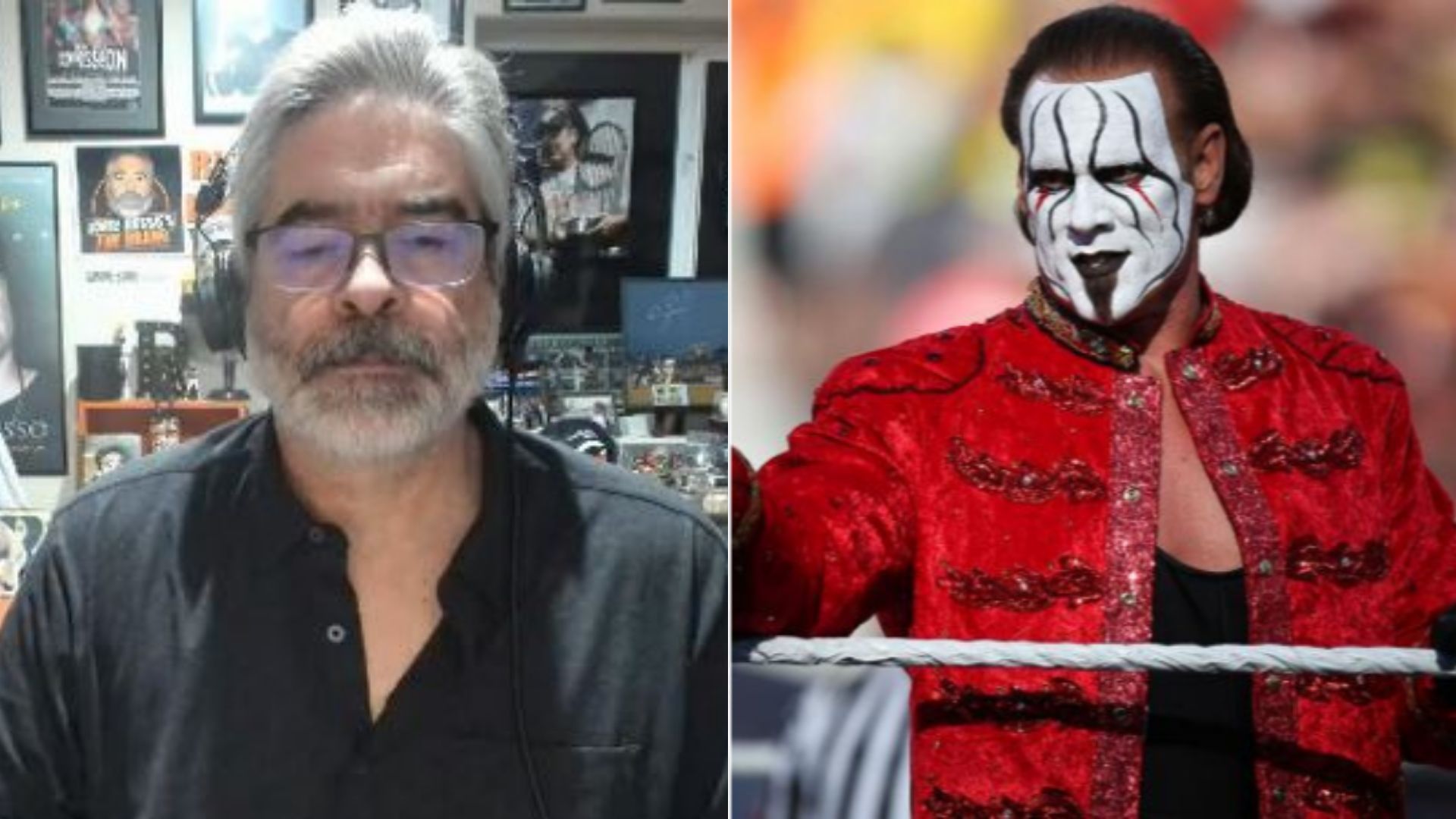 Vince Russo (left); Sting (right)