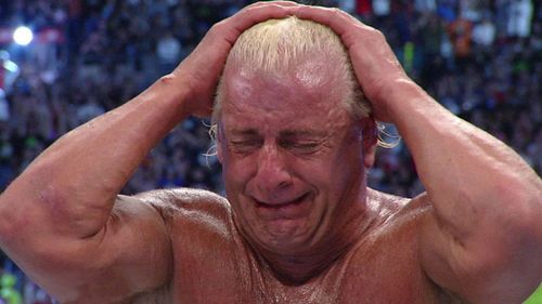 Ric Flair put his career on the line in a WrestleMania match