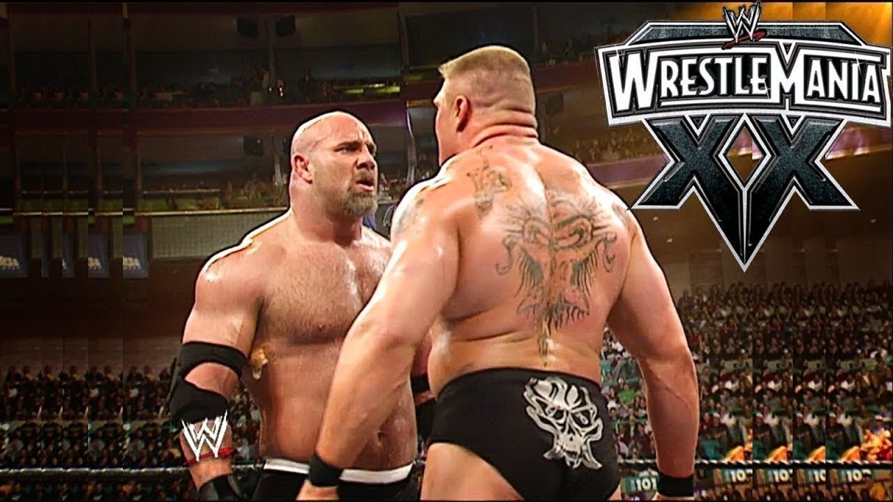 The first Goldberg vs Lesnar match at WrestleMania... didn&#039;t go so well.