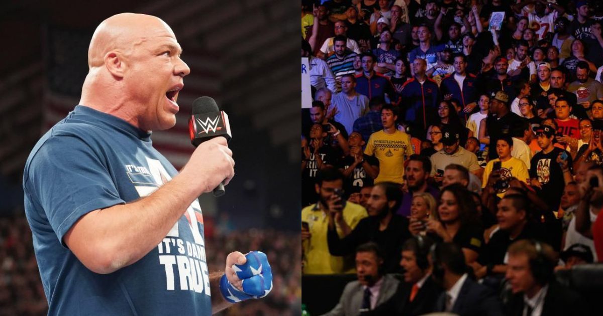 Kurt Angle opened up about a legendary crowd chant.