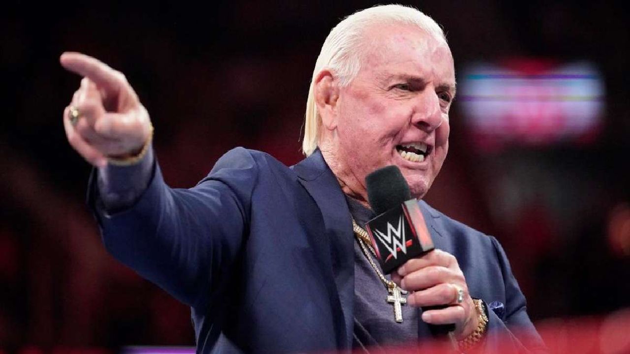 WWE Hall of Famer Ric Flair on an episode of RAW.