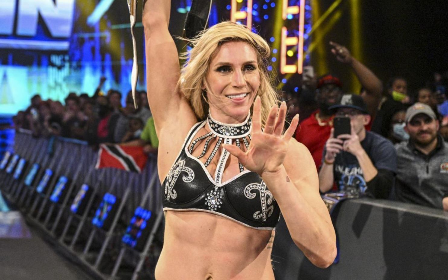 Charlotte Flair after her victory on SmackDown this week