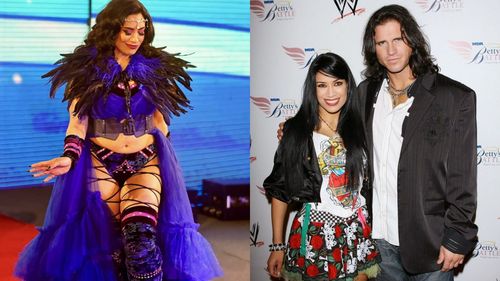 Former Women's Champion Melina with former Intercontinental Champion John Morrison