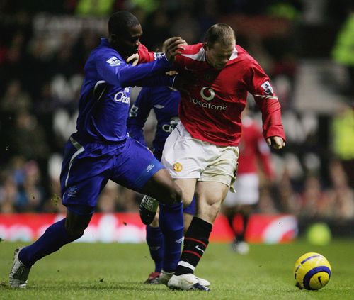 Manchester United's Wayne Rooney v Everton