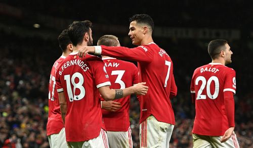 Manchester United beat Brighton & Hove Albion 2-0 at Old Trafford on Tuesday