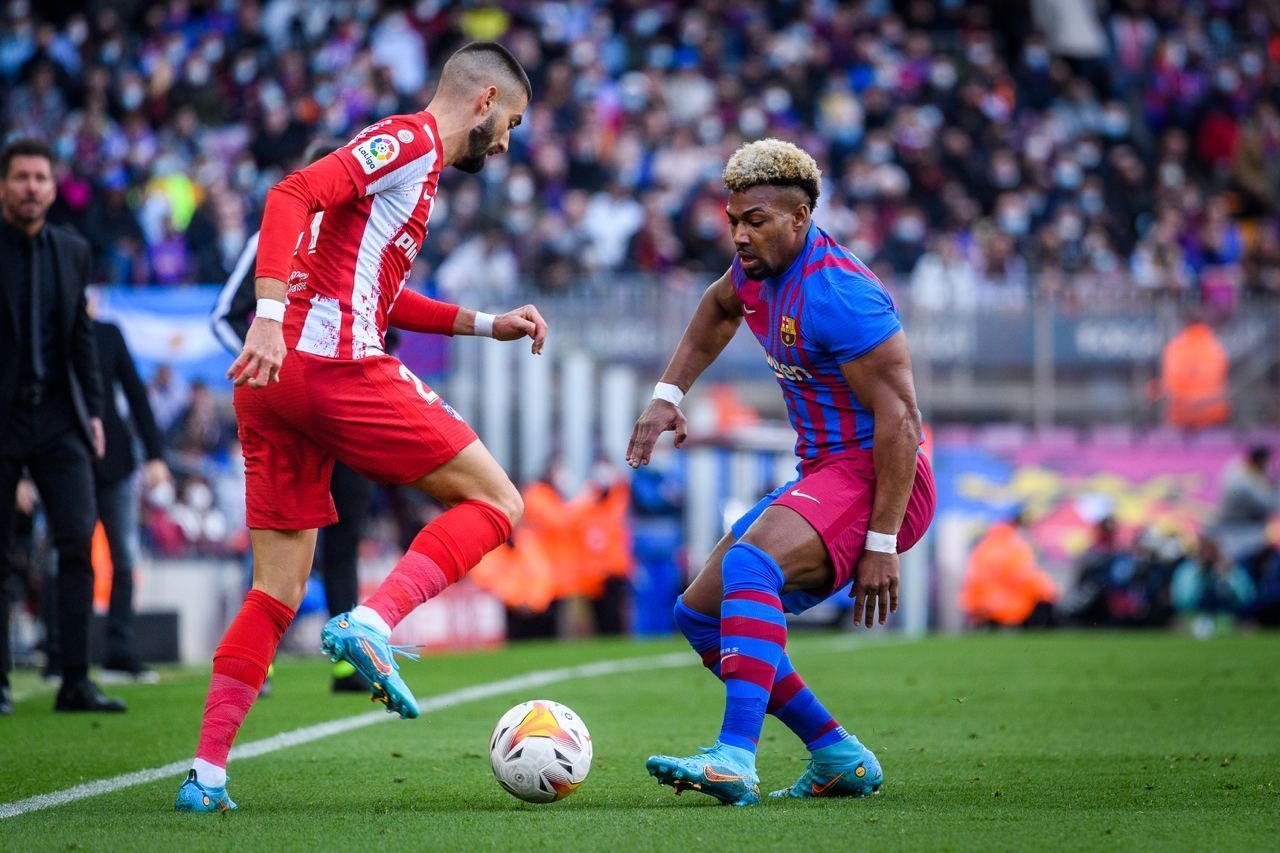 Adama Traore started for Barcelona against Atletico Madrid