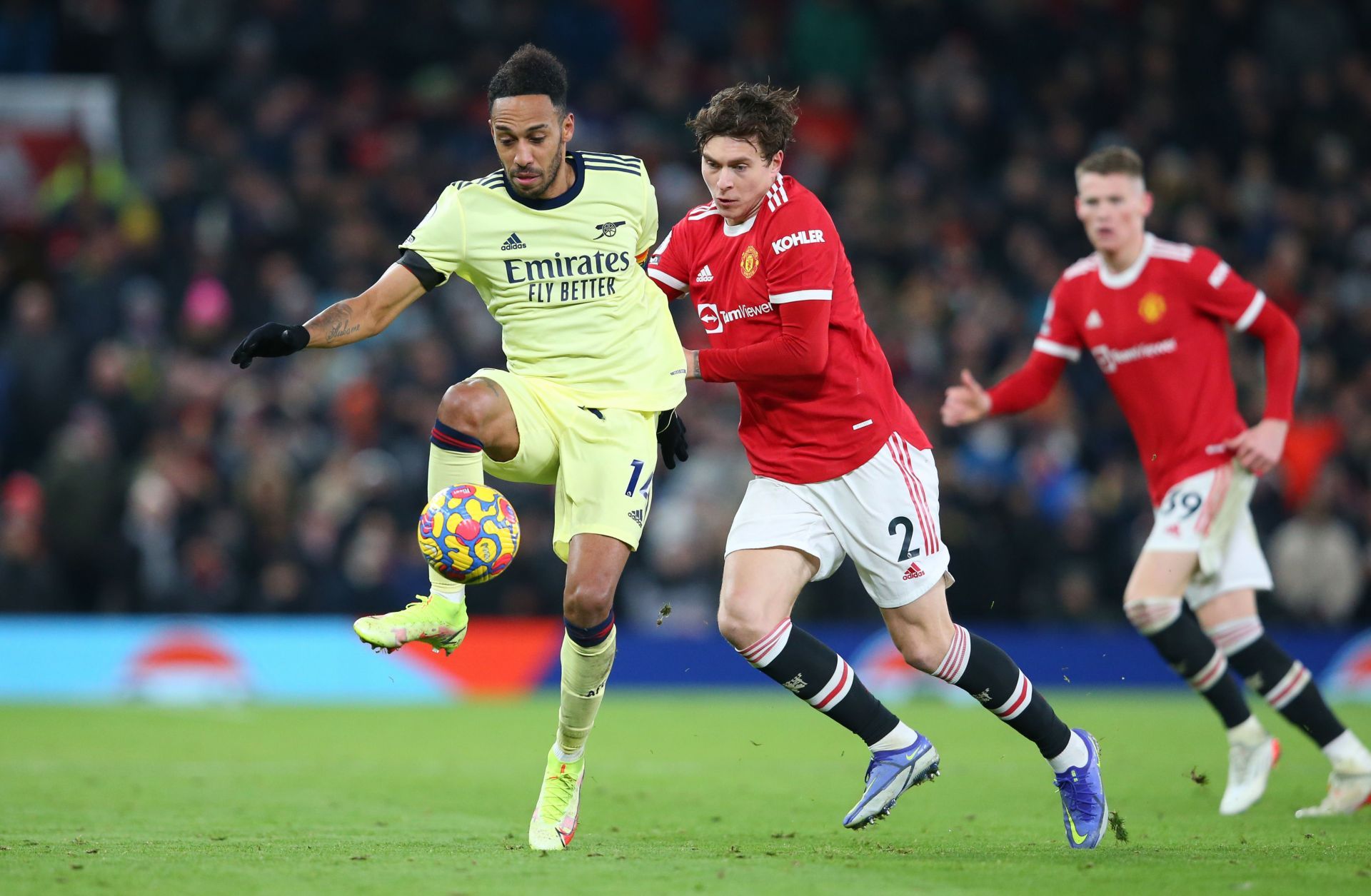 Pierre-Emerick Aubameyang in action for Arsenal