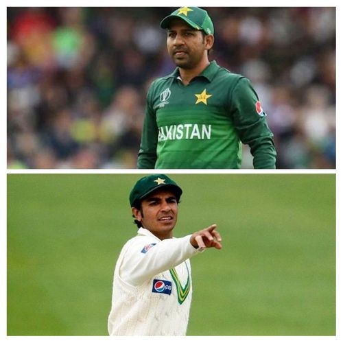 Former Pakistan captain Sarfaraz Ahmed and Salman Butt [Image- Twitter]