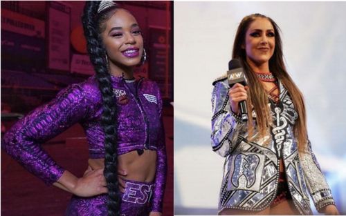 Bianca Belair; AEW Women's Champion Dr. Britt Baker