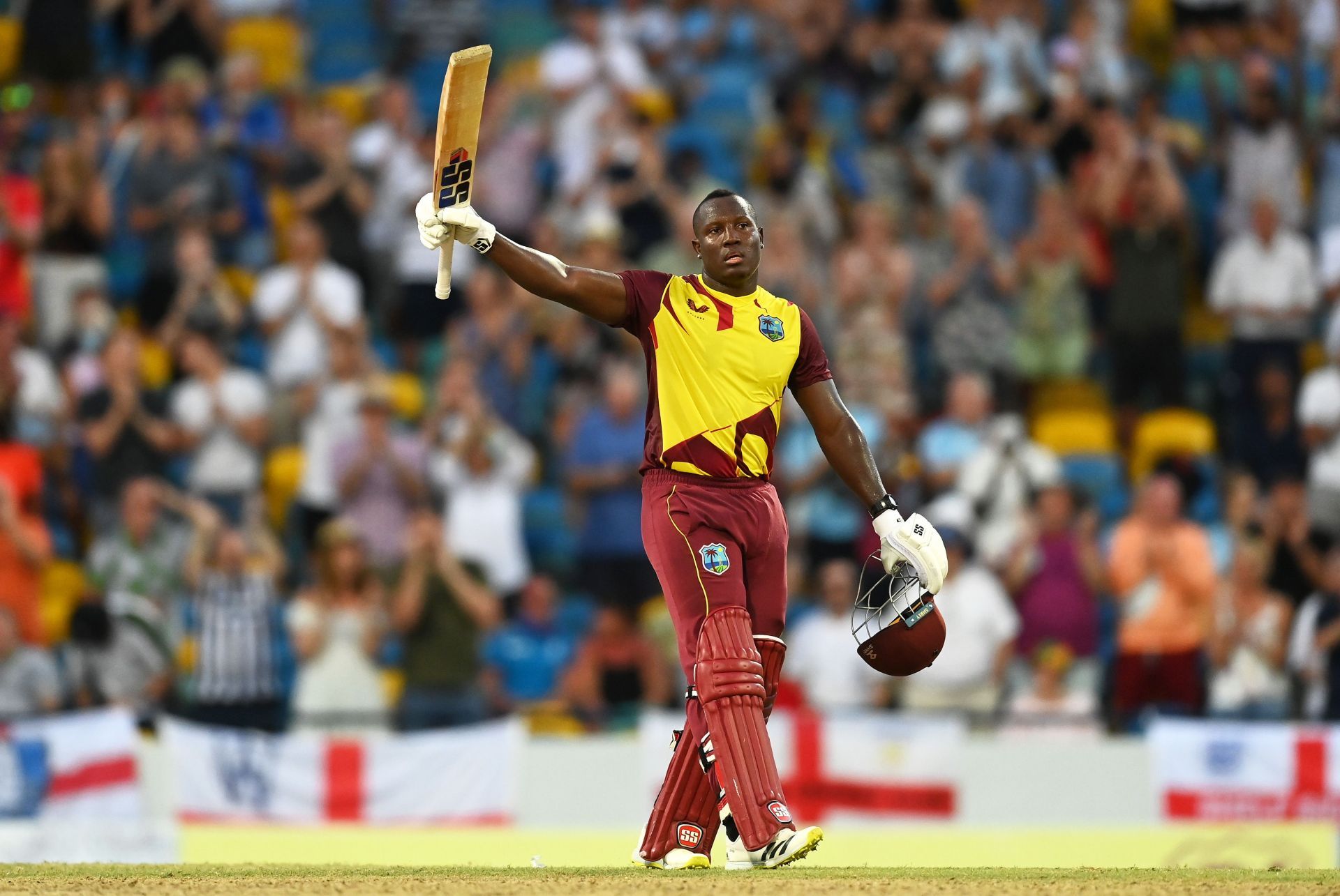 Rovman Powell smashed his maiden international ton