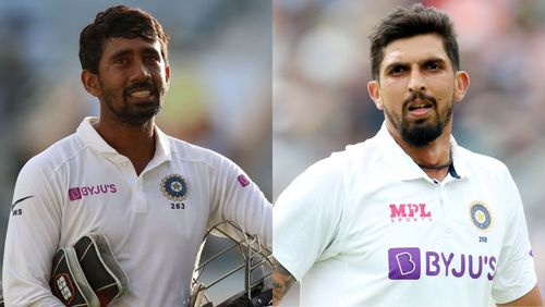 Aakash Chopra opines on futures of Wriddhiman Saha (L, PC: BCCI) and Ishant Sharma (R, PC: SKY).