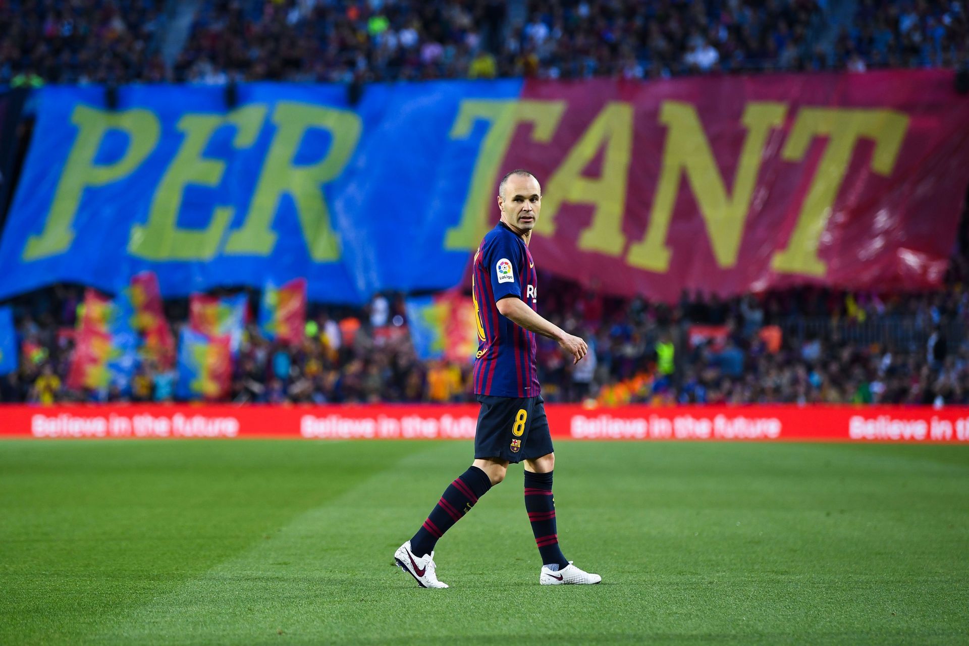 Andres Iniesta won two trebles with Barcelona