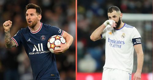 PSG's Lionel Messi and Real Madrid's Karim Benzema