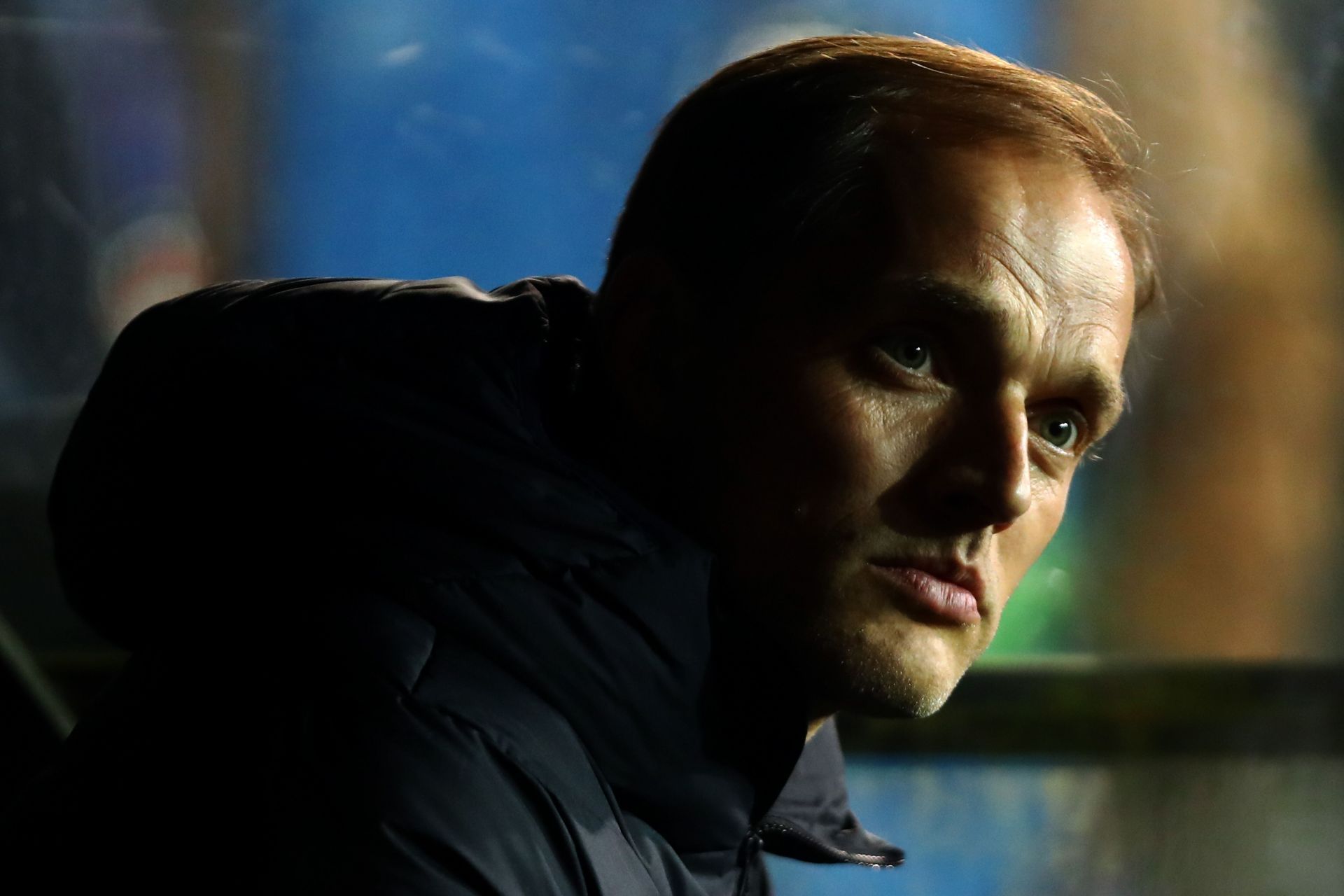 Thomas Tuchel looks on during a Champions League fixture.