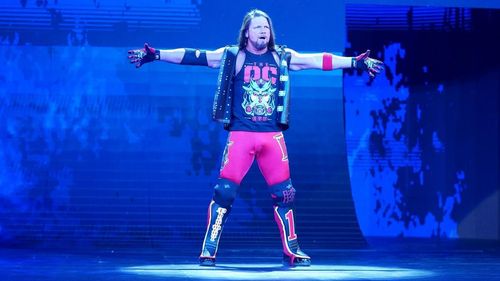 AJ Styles performing on WWE RAW.