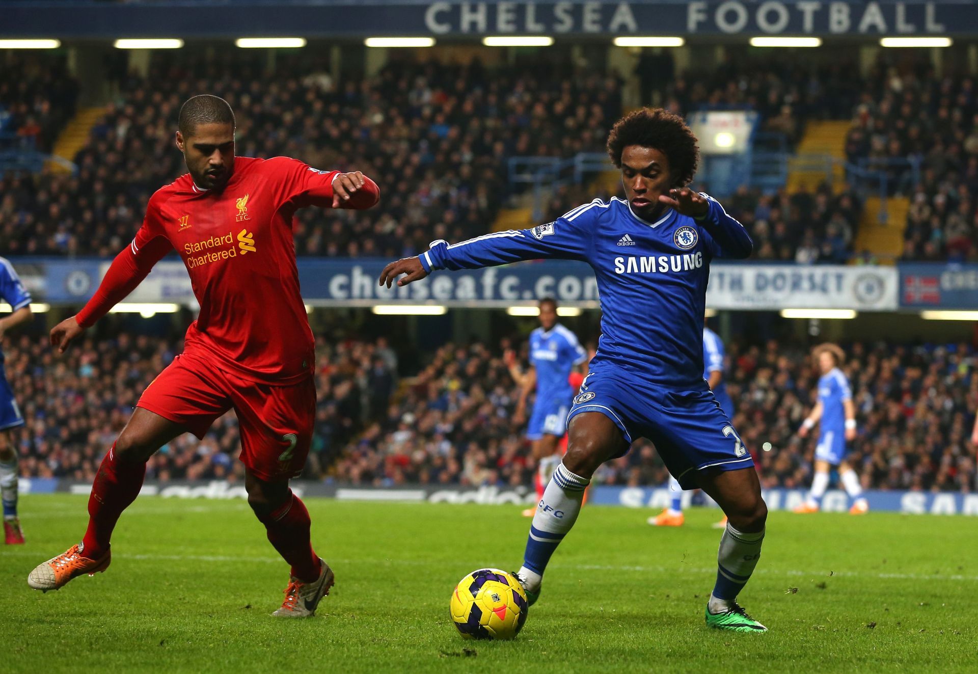 Glen Johnson plays for the Reds - Premier League