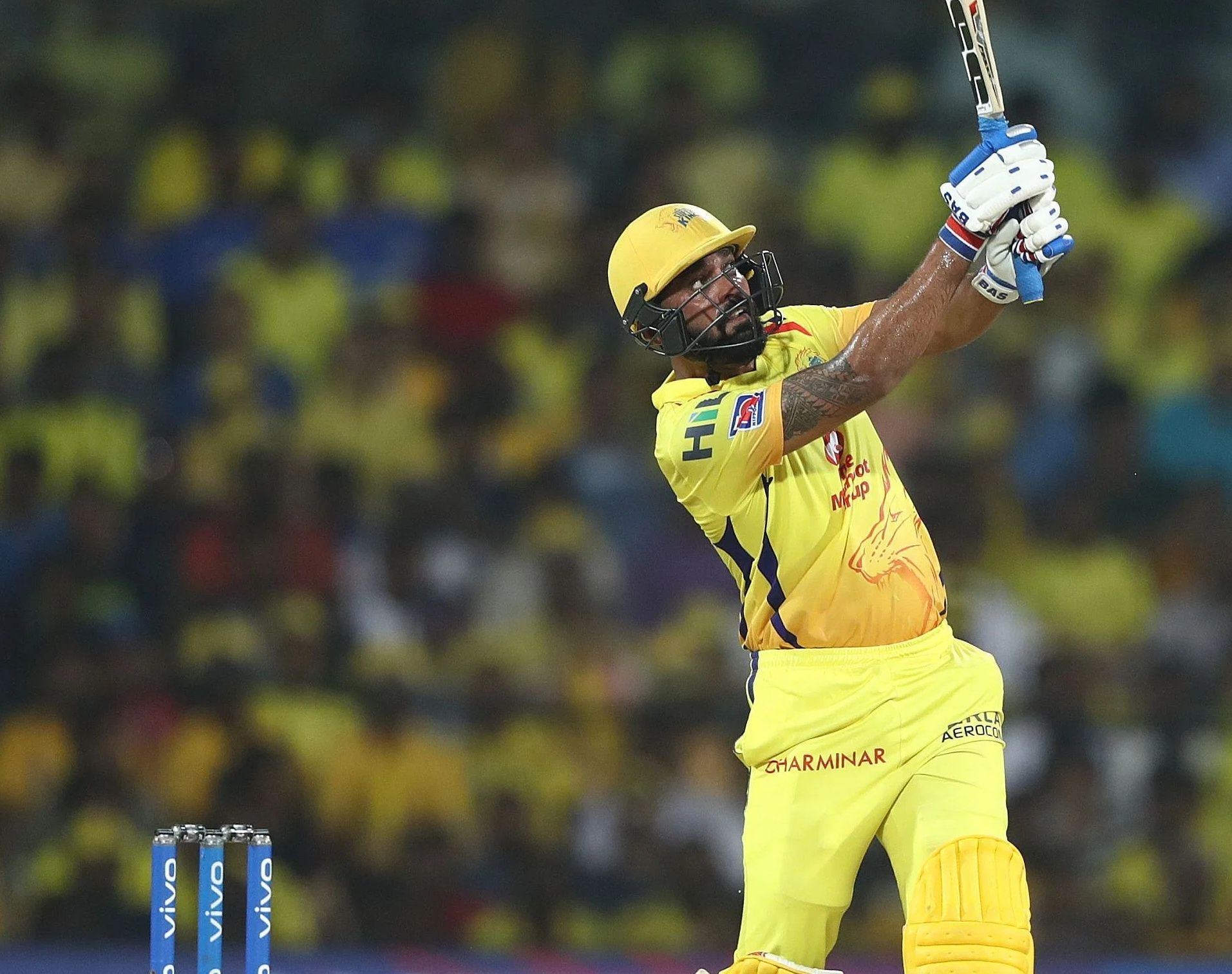 Murali Vijay in action for CSK. Pic: IPLT20.COM