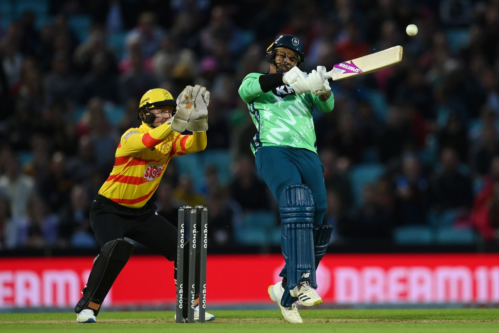 Sunil Narine batting during The Hundred. Pic: Getty Images