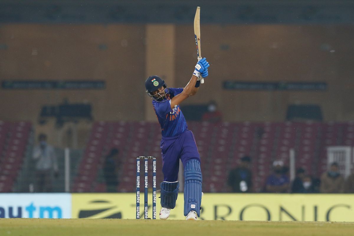  Shreyas Iyer hit his fourth T20I fifty in the first match of the series