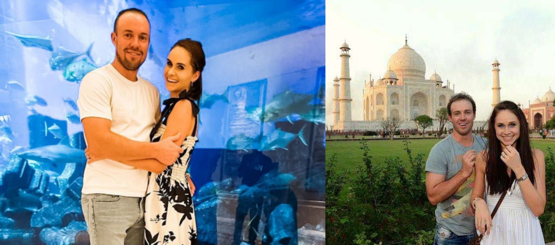 AB de Villiers proposed to his wife at the Taj Mahal.